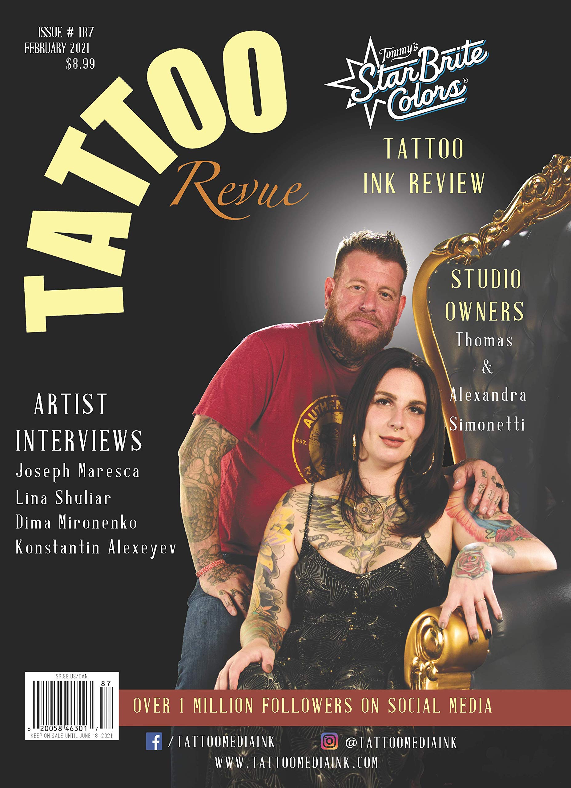 Amazon.com: Tattoo Revue Magazine Issue 187: 0850014195199
